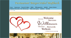 Desktop Screenshot of buergerstuebelmussbach.de