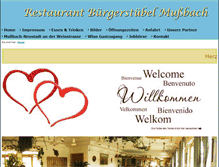 Tablet Screenshot of buergerstuebelmussbach.de